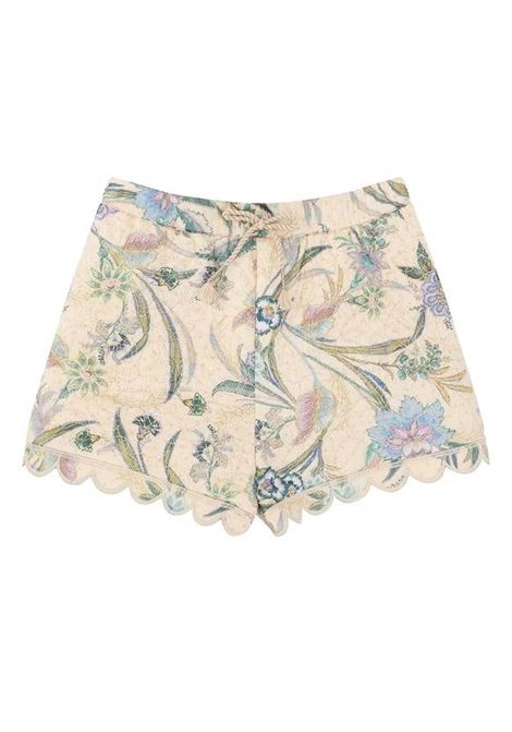 Shorts con stampa ZIMMERMANN KIDS | 7410ASS262CREAM SCARF FLORAL